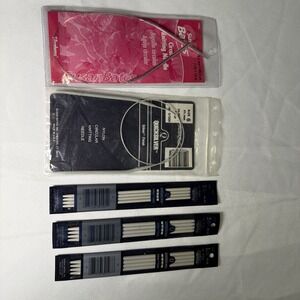 Susan Bates Quicksilver & Silvalume Circular & Straight Knitting Needles Lot